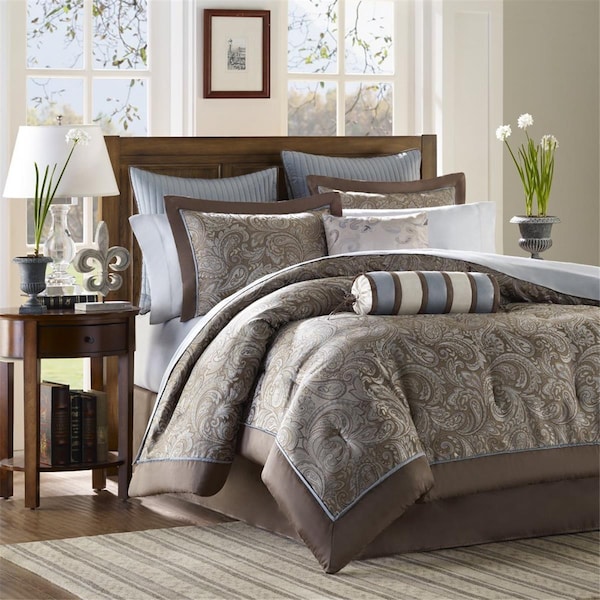 Madison Park Queen Comforter Set Blue MP10115 Zoro